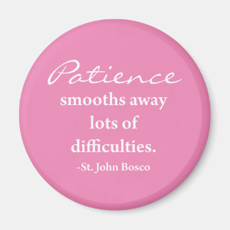 St. John Bosco Inspirational Phrase Magnet - Rosa