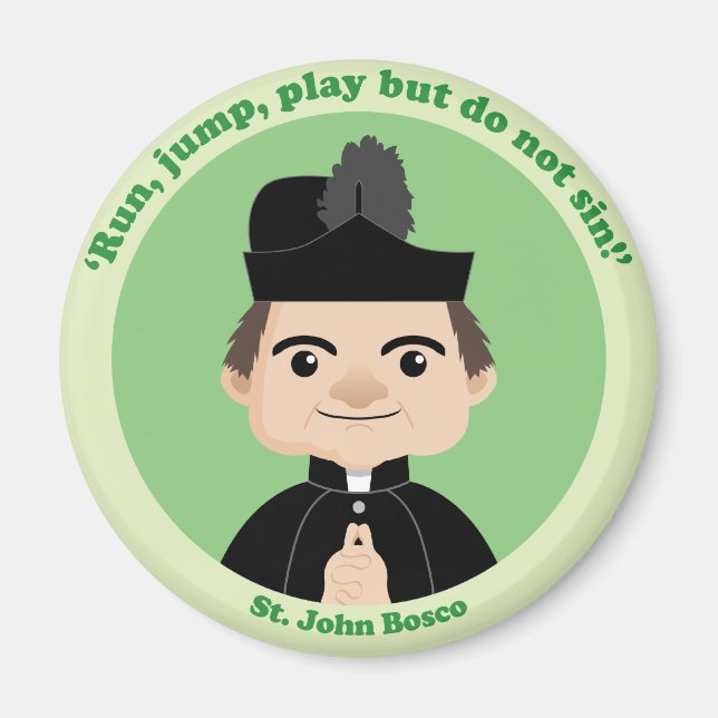 St. John Bosco Magnet (Framsidan)
