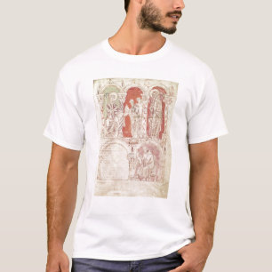 St John Cassian handstil och erbjuda för munkar T-shirt