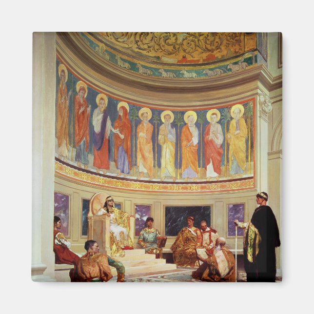 St John Chrysostom exilerad av Empress Eudoxia Magnet (Framsidan)