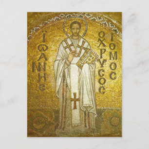 St. John Chrysostom Orthodox Christian Icon Vykort