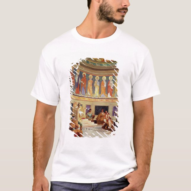 St John Chrysostom som landsförvisas av empressen T Shirt (Framsida)