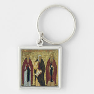 St John Climacus St John av Damascus Fyrkantig Silverfärgad Nyckelring