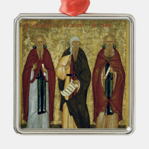 St John Climacus St John av Damascus Julgransprydnad Metall