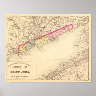 St John Co, NB Poster