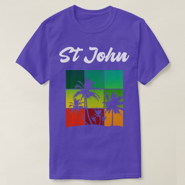 St John Coola Virgin Islands Vacation Souvenir T Shirt (Design framsida)
