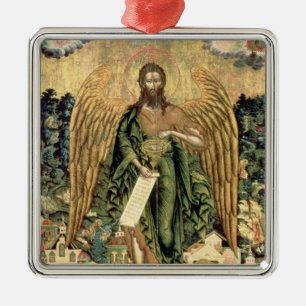 St John det baptistiskt, ängel av vildmarken Julgransprydnad Metall