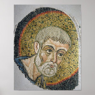 St John det baptistiskt: Fragment av en mosaik Poster