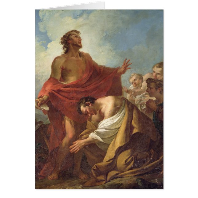 St John det baptistiskt Hälsningskort (Framsidan)