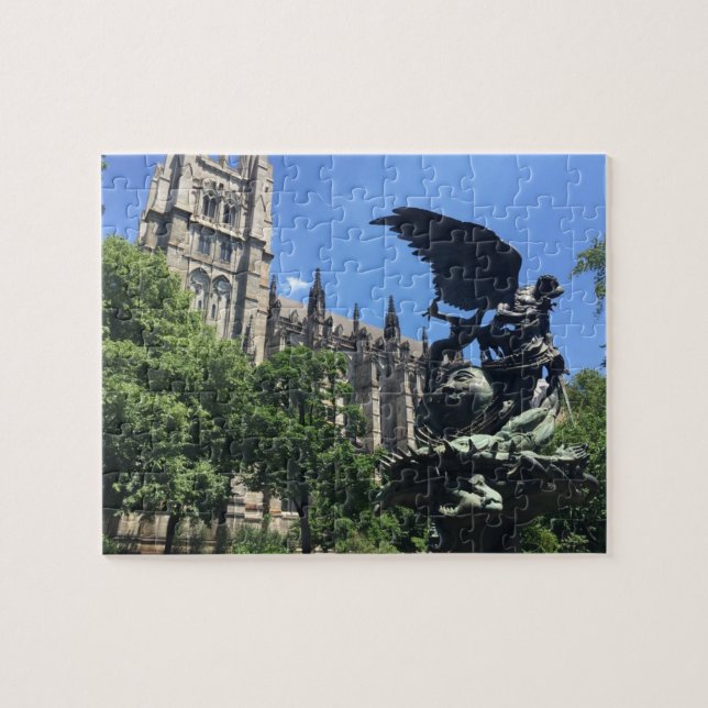 St. John Divine NYC New York City Pussel (Horisontell)