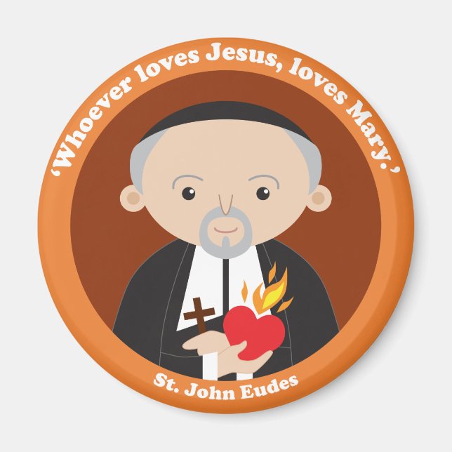 St. John Eudes Magnet (Framsidan)