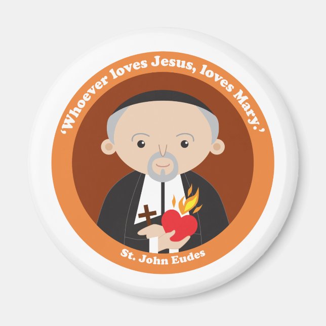 St. John Eudes Magnet (Framsidan)