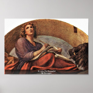 St. John Evangelist by Correggio Poster