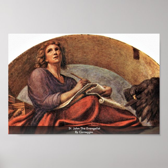 St. John Evangelist by Correggio Poster (Framsidan)