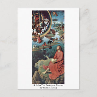 St.John Evangelist,Patmos by Hans Memling Vykort