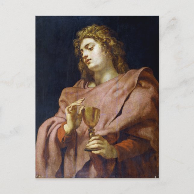 St. John Evangelist Peter Paul Rubens Vykort (Framsida)