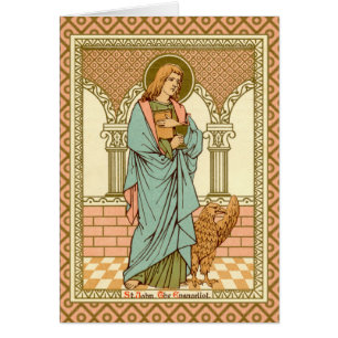 St John Evangelist (RLS07) Tomt gratulationskort Hälsningskort