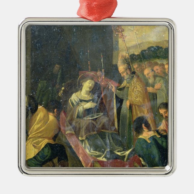 St John evangelisten Julgransprydnad Metall (Framsidan)