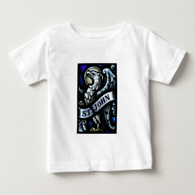 St John Evangelistmålat glasskonsten Tee Shirt (Framsida)