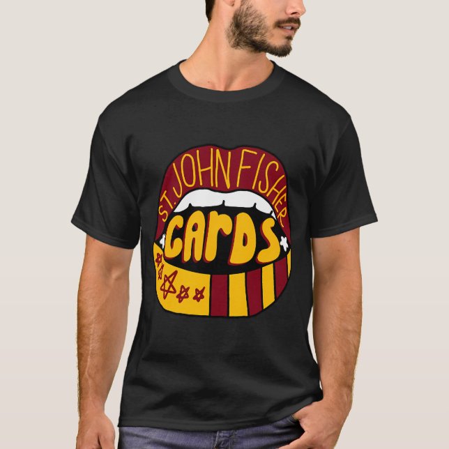 st. john fisher college läppar t shirt (Framsida)