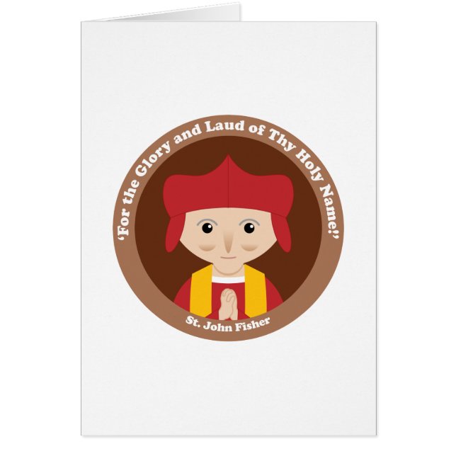 St. John Fisher Hälsningskort (Framsidan)