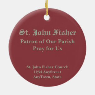 St. John Fisher (SAU 025) Circular Julgransprydnad Keramik