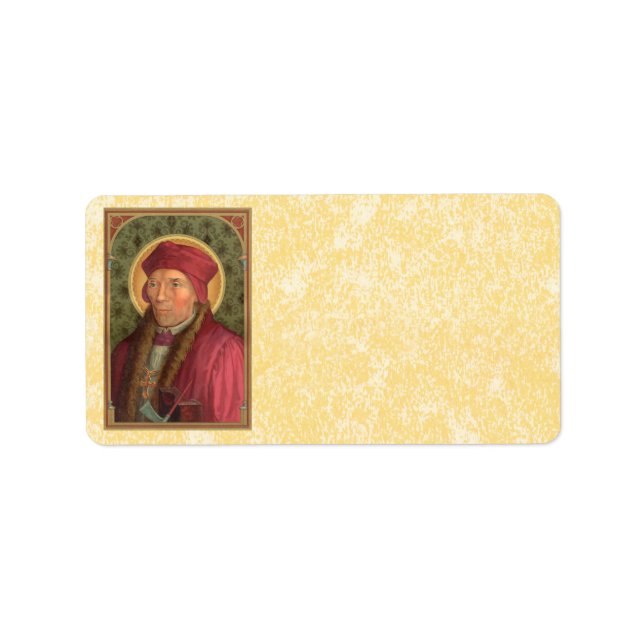 St. John Fisher (SAU 025) Parchment Adressetikett (Framsidan)