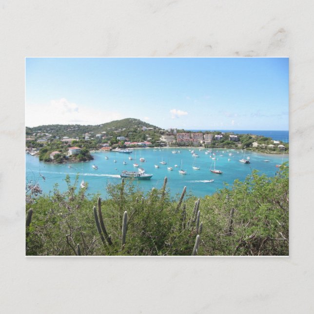 St. John In the US Virgin Island Vykort (Framsida)