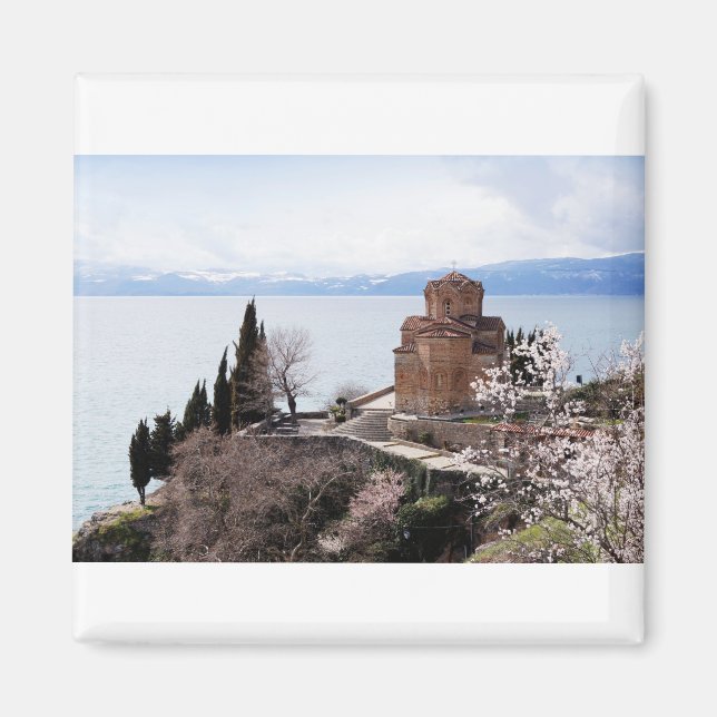 St John-kyrkan vid Kaneo i Ohrid Magnet (Framsidan)