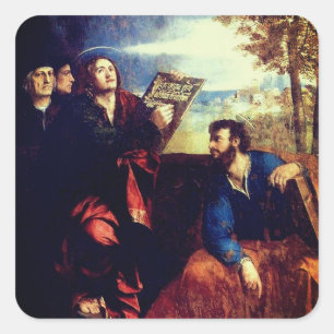 St John och St Bartholomew (höger) från Dosso Doss Fyrkantigt Klistermärke