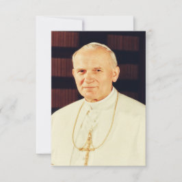 St. John Paul II Apostle of Divine Mercy Holy Card Tack Kort
