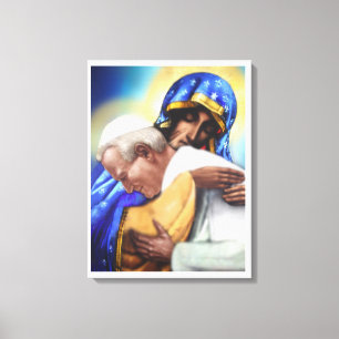 ST JOHN PAUL II OCH VÅR DAM CANVASTRYCK