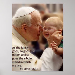 St John Paul II på family.en Poster