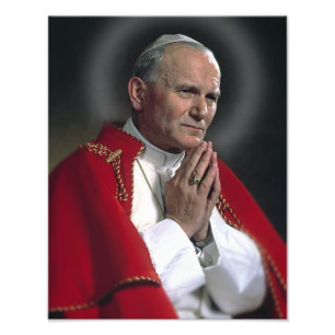 ST JOHN PAUL PÅ BÖNEN FOTOTRYCK