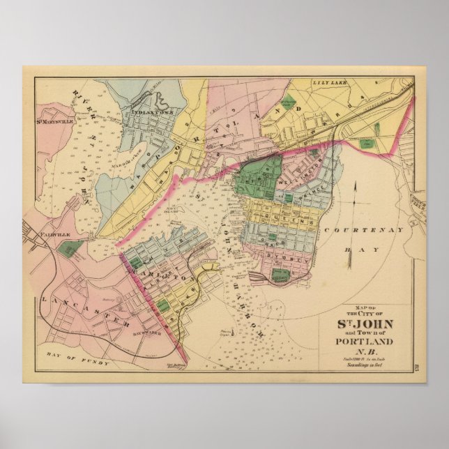 St John, Portland, NB Poster (Framsidan)