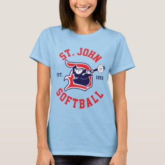 St. John Red Ringer - Kvinnor Tee Shirt