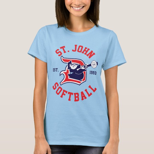 St. John Red Ringer - Kvinnor Tee Shirt (Framsida)