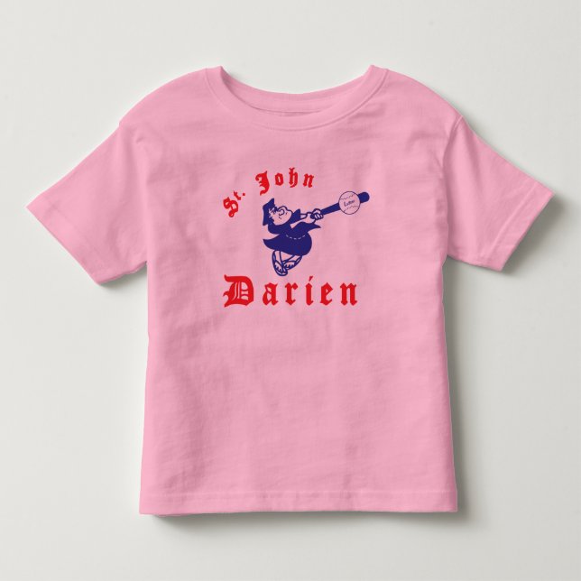 St John royal/rosa Ringer - småbarn T-shirt (Framsida)