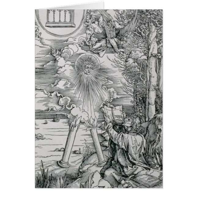 St John som slukar boken Hälsningskort (Framsidan)