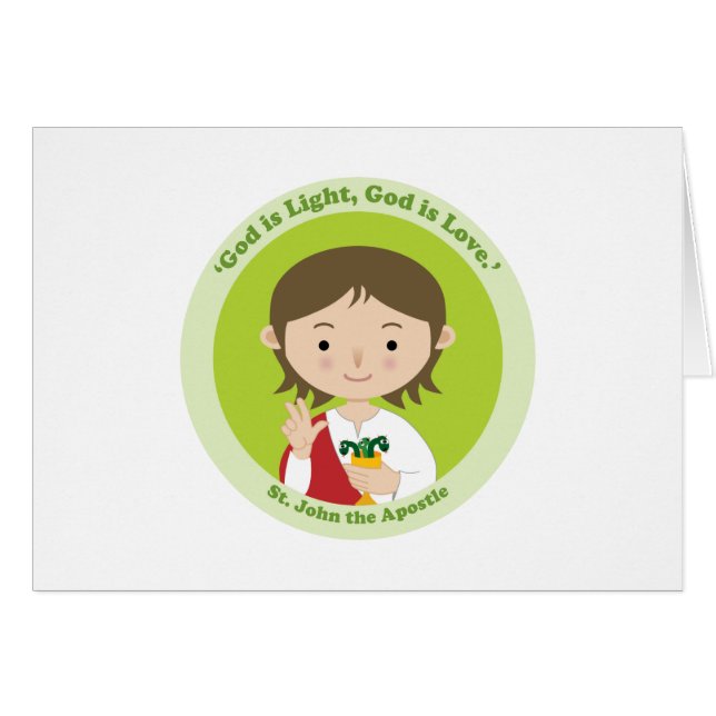 St. John the Apostle Hälsningskort (Framsidan Horizontal)