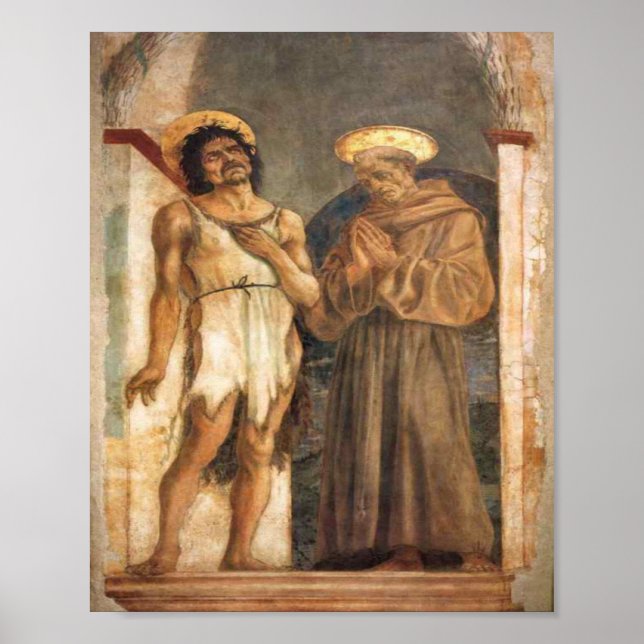 St John the Baptist and St Francis of Assisi Poster (Framsidan)