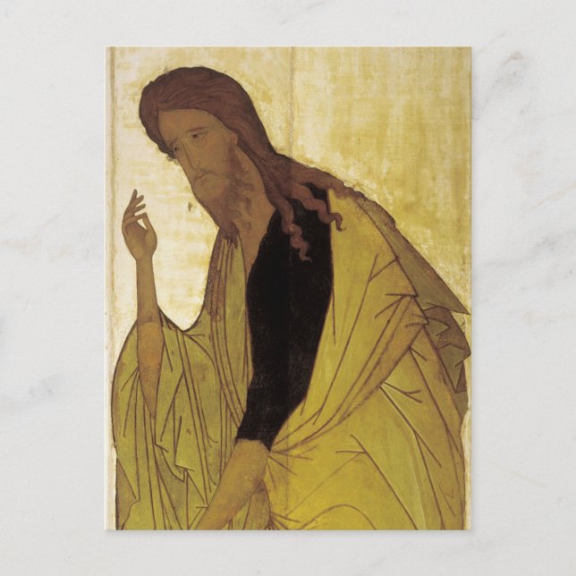 St John the Baptist av Andrei Rublev Vykort (Framsida)