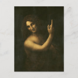 St John the Baptist by Leonardo da Vinci Vykort