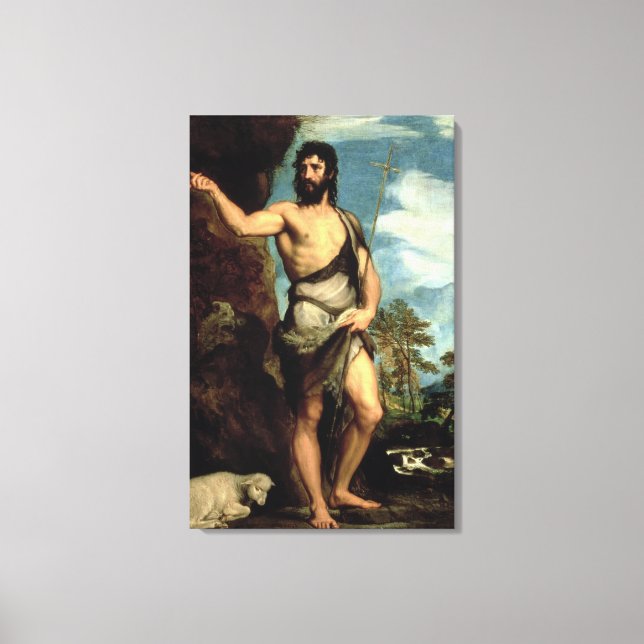 St. John the Baptist Canvastryck (Framsida)