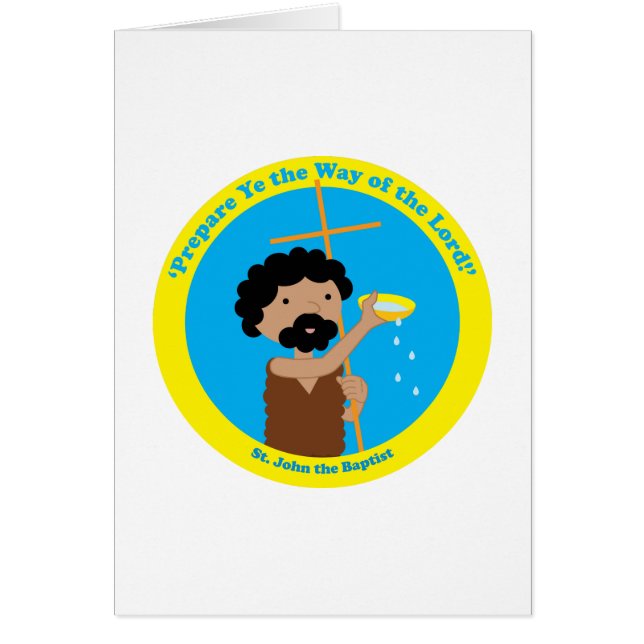 St. John the Baptist Hälsningskort (Framsidan)