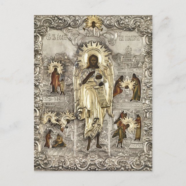St. John the Forerunner, Angel of the Desert Icon Vykort (Framsida)