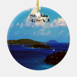 St John U.S.V.I. Julgransprydnad Keramik