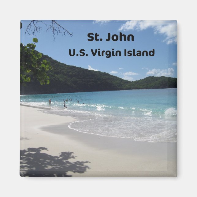 St. John, U.S. Virgin Island Magnet (Framsidan)
