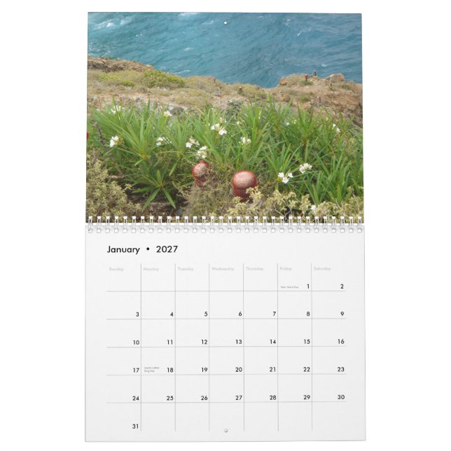 St John USVI Kalender (Jan 2027)
