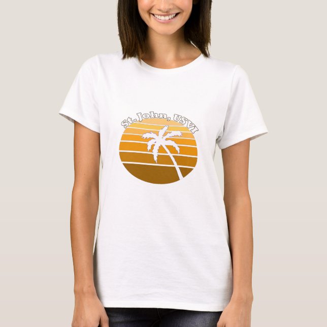 St John USVI Tee Shirt (Framsida)